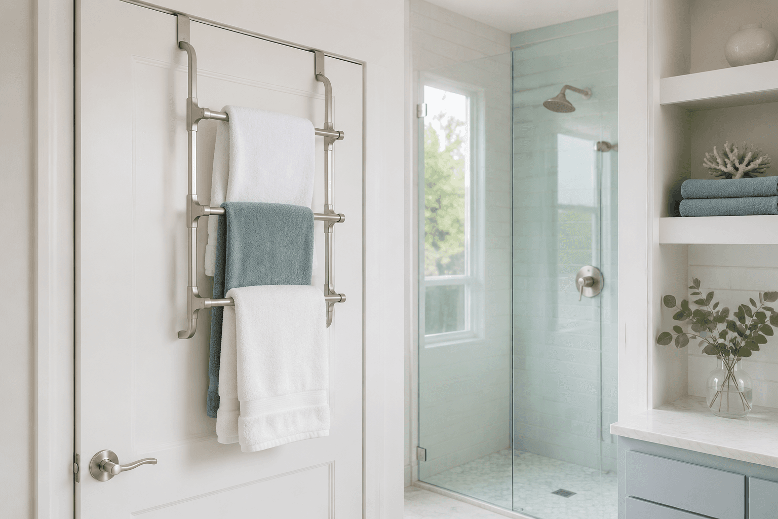 Over-Door Towel Rack